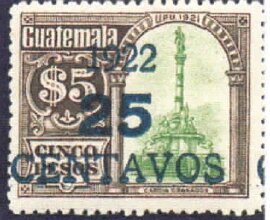 Monument to Pres. Granados - 25c on 5p