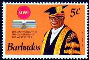 Stamp, Sir Hugh Wooding, Barbados,  