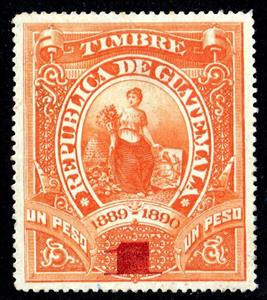 Stamp, Woman surcharged, Guatemala,  , Women