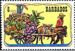 Stamp, Pony Float, Barbados,  