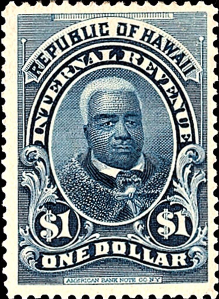 Revenue stamp Kamehameha I