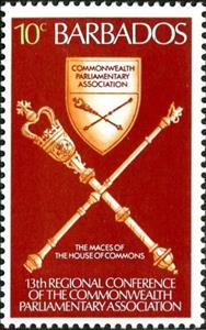 Stamp, Commons Maces, Barbados,  