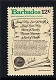 Stamp, Charter Scroll, Barbados,  