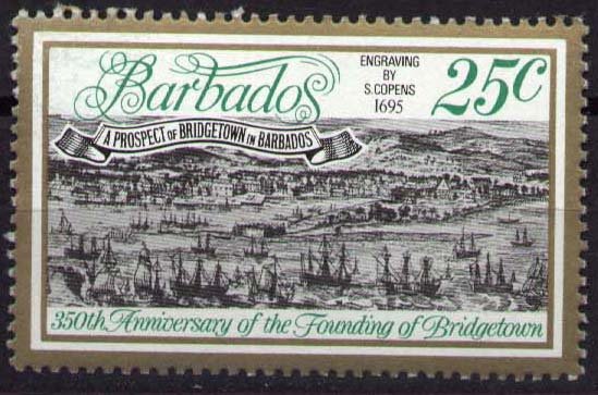 350th anniv. of founding of Bridgetown