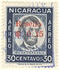Abraham Lincoln, Surcharged and Overprinted