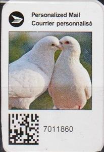 Stamp, Doves, Personalized and Private Mail Stamps,  , Animals (Fauna), Birds, Pigeons