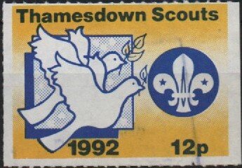 Scout Badge with two doves