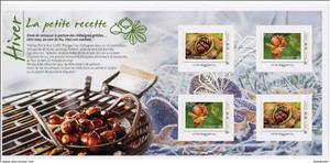 Mini Sheet, Winter, Personalized and Private Mail Stamps,  , Gastronomy, Nuts, Winter