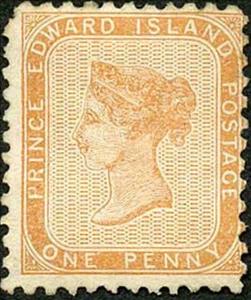 Stamp, Queen Victoria, Prince Edward Island,  