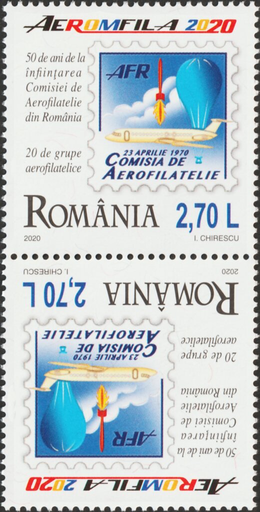 50th Anniversary of the Romanian Aerophilately Comission