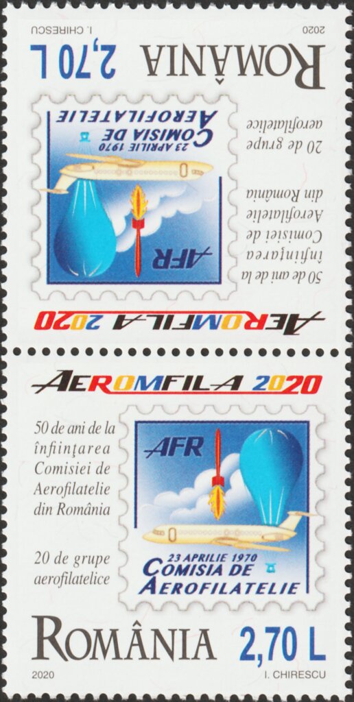50th Anniversary of the Romanian Aerophilately Comission