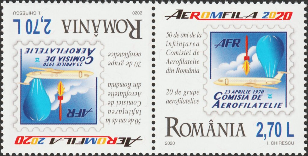 50th Anniversary of the Romanian Aerophilately Comission