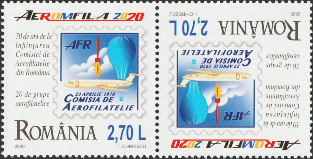 50th Anniversary of the Romanian Aerophilately Comission