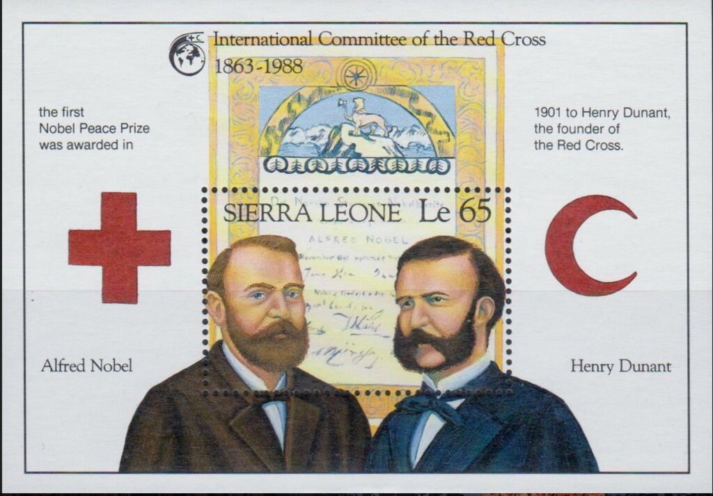 Alfred Nobel and Henri Dunant