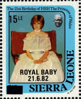 Princess Diana surcharged