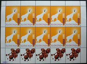 Mini Sheet, EUROPA 1997 - Tales and legends, Slovenia,  , Animals (Fauna), C.E.P.T. / Europe, Fables, Fairy Tales, Goats, Horns, Legends