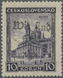Prague, overprinted