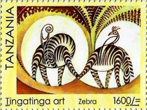Stamp, Tingatinga Art, Tanzania,  , Art