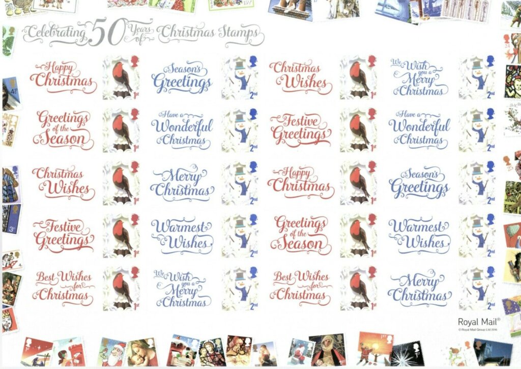 Celebrating 50 years of Christmas Stamps