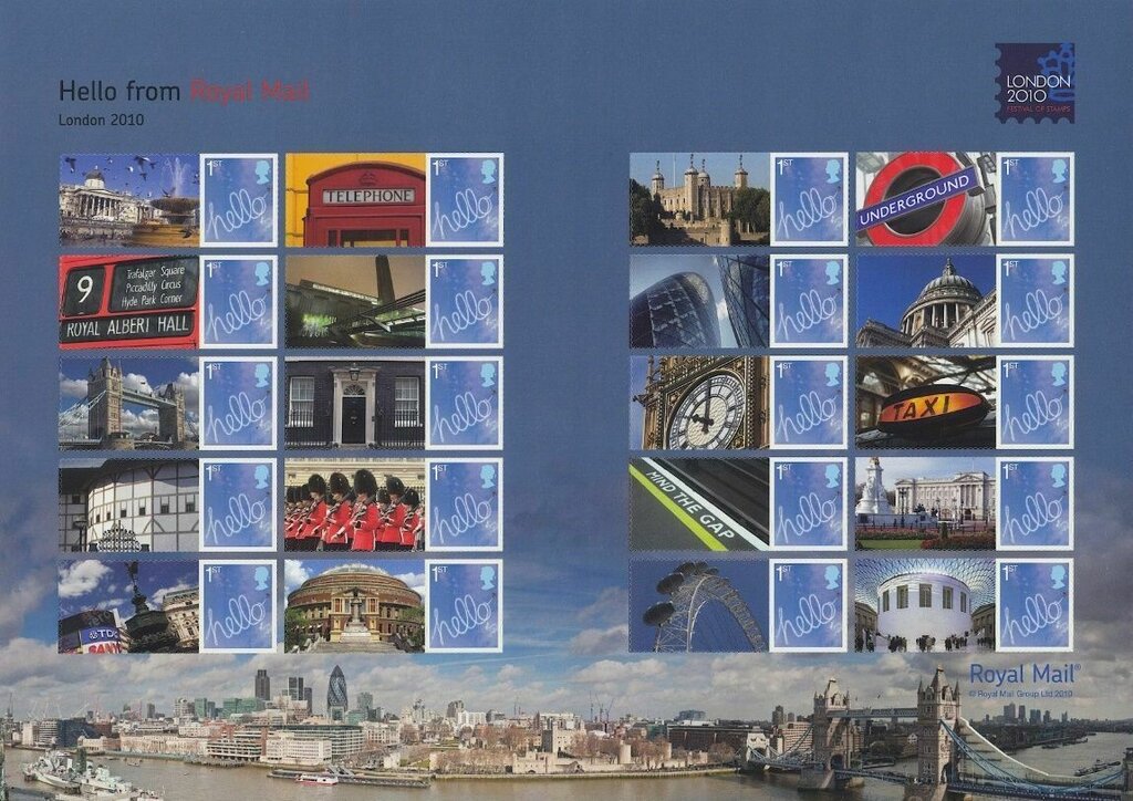 London 2010 Festival of Stamps smiler