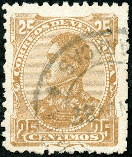 Stamp, Effigy of Simón Bolívar, Venezuela,  , Famous People, Freedom Fighters, Generals, Heads of State, Heroes, Independency Activists, Men, Politicians