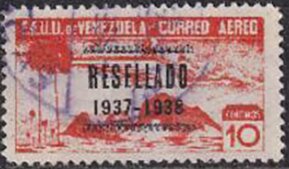 Panoramic View of Venezuela, Overprinted