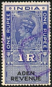 Stamp, King George VI, Aden,  , Crowns and Coronets, Famous People, Heads of State, Kings, Men, Royalty