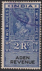Stamp, King George VI, Aden,  , Crowns and Coronets, Famous People, Heads of State, Kings, Men, Royalty