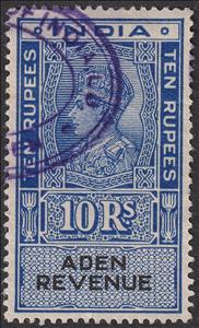 Stamp, King George VI, Aden,  , Crowns and Coronets, Famous People, Heads of State, Kings, Men, Royalty