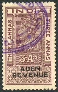 Stamp, King George VI, Aden,  , Crowns and Coronets, Famous People, Heads of State, Kings, Men, Royalty
