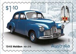 Stamp, Holden 48-215, Australia,  , Cars, The Automobile Industry