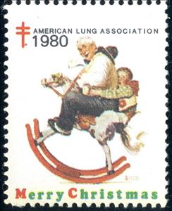 Stamp, American Lung Association, Cinderellas,  , Charity, Children, Christmas, Tuberculosis / TBC
