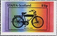 Stamp, Bicycles, Cinderellas,  , Bicycles