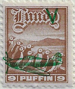 Stamp, Colony of Puffins, Cinderellas,  , Animals (Fauna), Birds, Puffins