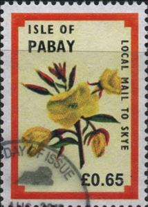 Stamp, Flowers, local mail to Skye, Cinderellas,  , Flowers