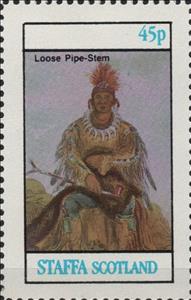 Stamp, Loose Pipe-Stem, Cinderellas,  , Famous People, Native Americans (Indians)