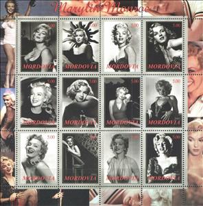 Mini Sheet, Marilyn Monroe, Cinderellas,  , Actors, Famous People, Photographs, Singers, Women