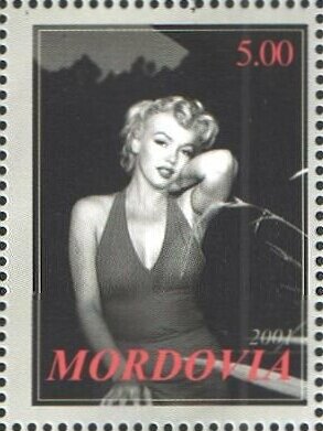 Stamp, Marilyn Monroe, Cinderellas,  , Actors, Famous People, Photographs, Singers, Women