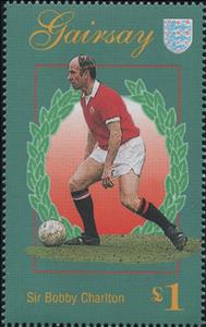 Stamp, Sir Bobby Charlton, Cinderellas,  , Famous People, Football (Soccer)