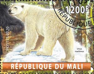 Stamp, Ursus maritimus, Cinderellas,  , Animals (Fauna), Bears, Mammals