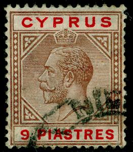 Stamp, King George V, Cyprus,  