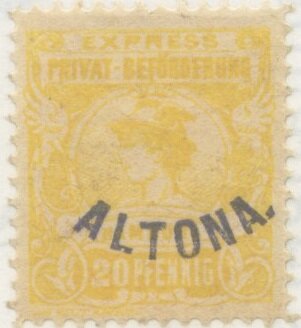Hamburg Privat-Beförderung overprinted Altona