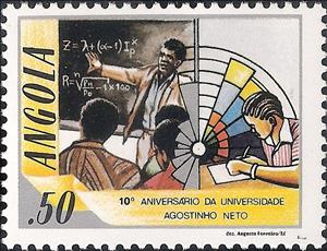 Stamp, 10th Anniversary of the University of Agostinho Neto, Angola,  , Universities