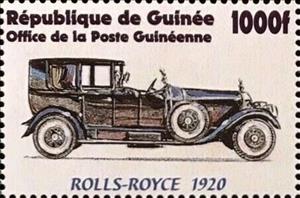 Stamp, 1920 Rolls-Royce, Guinea,  , Cars