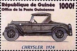 Stamp, 1924 Chrysler, Guinea,  , Cars