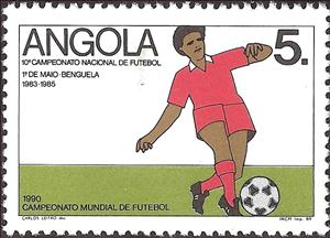 Stamp, 10th National Football Championship, Angola,  , Football (Soccer)