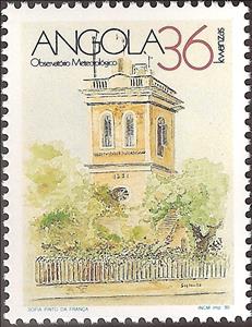 Stamp, Meteorological Observatory, Angola,  