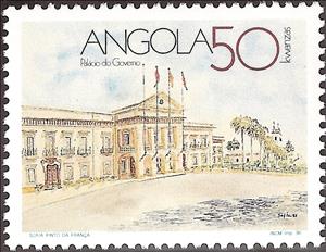 Stamp, Government Palace, Angola,  