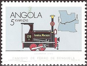 Stamp, Railways of Luanda to Benguela, Angola,  , Railways