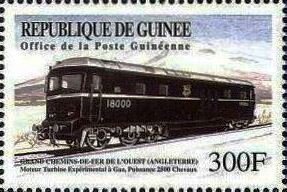 Experimental Locomotive with Gas Turbine Drive (England)